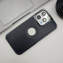 Load image into Gallery viewer, iPhone 14 Series PU Leather Logo Cut Case
