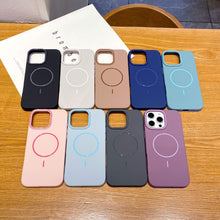Load image into Gallery viewer, iPhone 14 Series Luxury Frosted Magnetic Silicone Case
