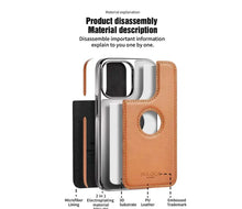 Load image into Gallery viewer, iPhone 14 Series PU Leather Logo Cut Case
